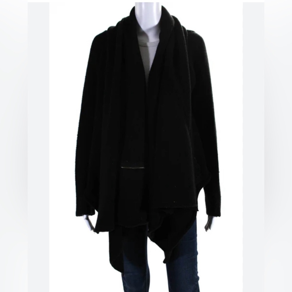 BCBGMAXAZRIA Open Front Long Sleeves Cardigan With Zipper